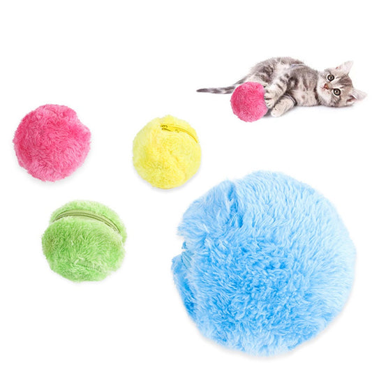 Automatic Rolling Pet Ball Toy – Interactive Dog & Cat Chase Toy