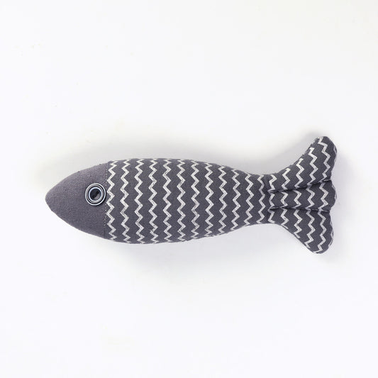 Interactive Linen Fish Cat Toy – Funny Bite & Kick Plush Toy