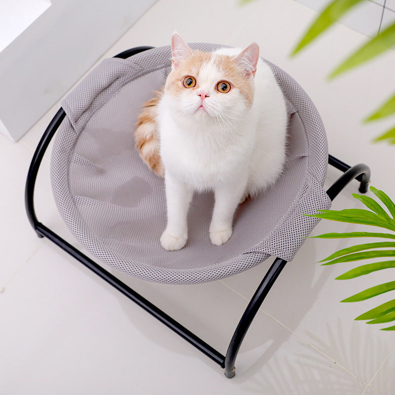 Elevated Pet Camping Bed – Portable Breathable Dog & Cat Hammock