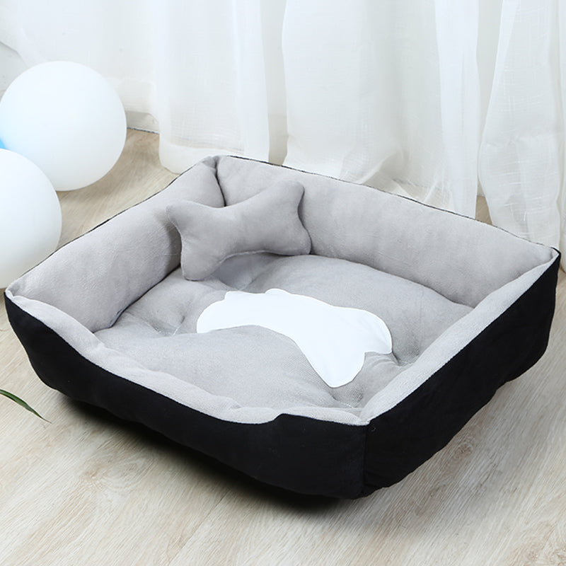 Soft Plush Dog Bed Kennel – Cozy Sleeping Bed for Small & Large Dogs