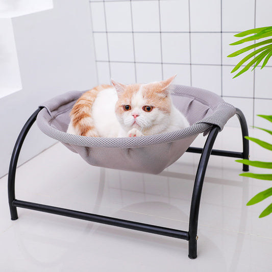 Elevated Pet Camping Bed – Portable Breathable Dog & Cat Hammock