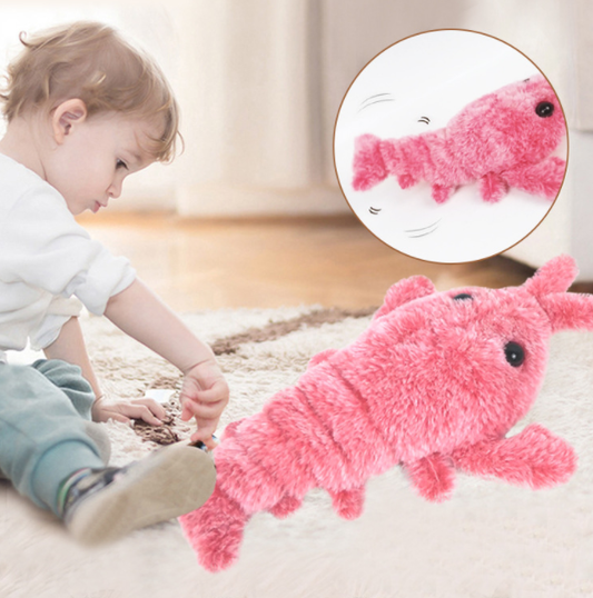 Interactive Flopping Lobster Cat Toy – USB Rechargeable Plush Toy