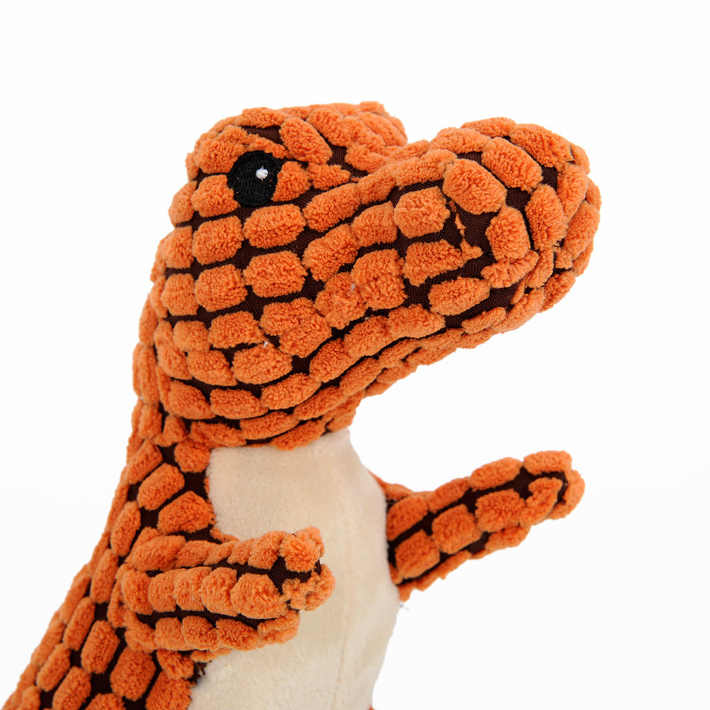 Dinosaur Squeaky Plush Dog Toy For Large Dogs – Durable Chew Toy